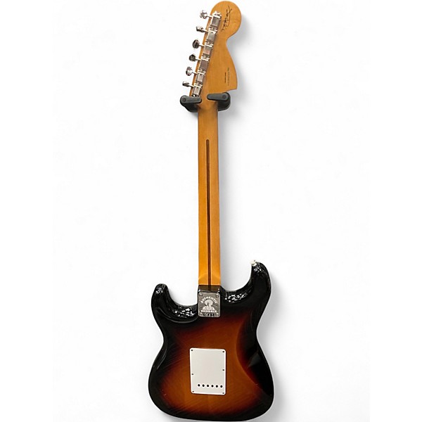 Used Fender Jimi Hendrix Stratocaster 3 Tone Sunburst Solid Body Electric Guitar