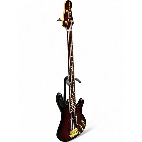 Used Yamaha BB604 Crimson Red Burst Electric Bass Guitar
