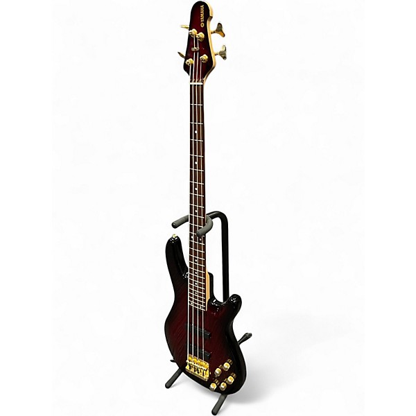 Used Yamaha BB604 Crimson Red Burst Electric Bass Guitar