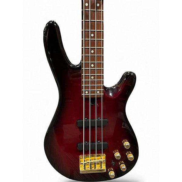 Used Yamaha BB604 Crimson Red Burst Electric Bass Guitar