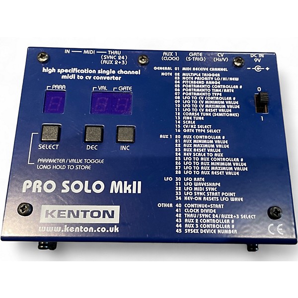 Used Kenton Pro Solo MKII MIDI Interface