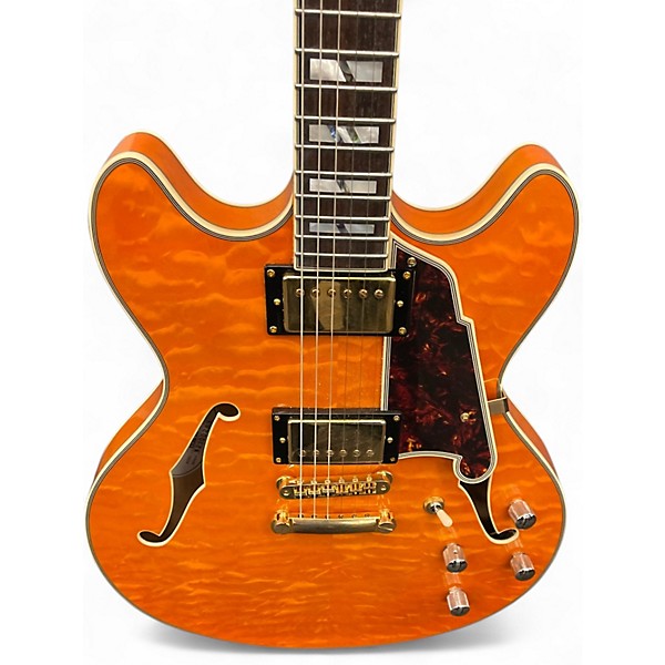Used D'Angelico EXCEL DCXT ORANGE Hollow Body Electric Guitar