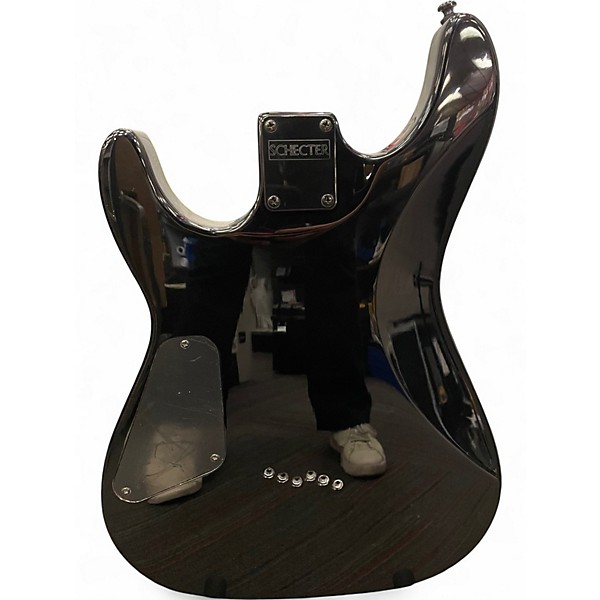 Used Schecter Guitar Research Diamond Series PT Gray Solid Body Electric Guitar