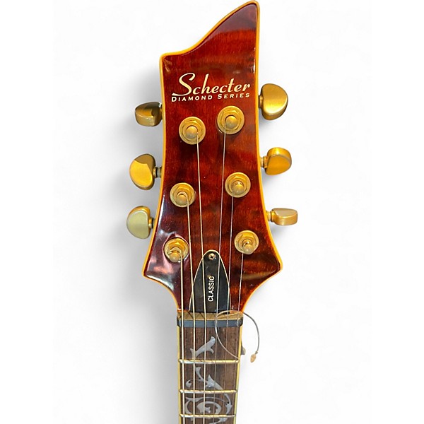 Used Schecter Guitar Research Diamond Series C1 Classic Amber Solid Body Electric Guitar