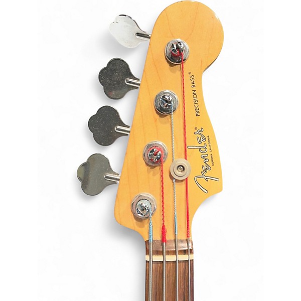Used Fender American Standard Precision Bass Candy Apple Red Electric Bass Guitar