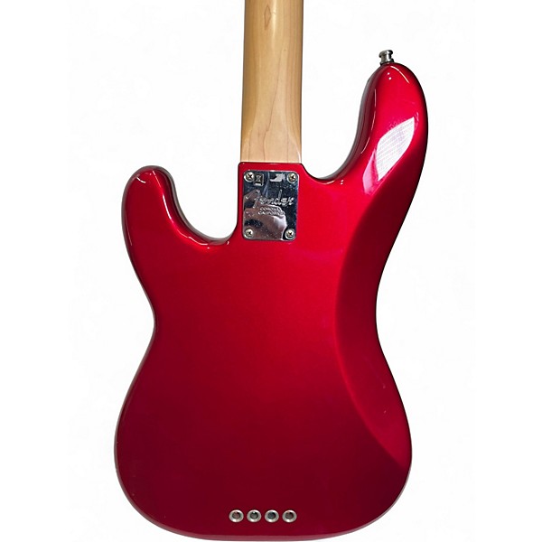 Used Fender American Standard Precision Bass Candy Apple Red Electric Bass Guitar