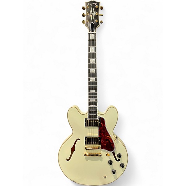 Used Epiphone Inspired by Gibson Custom ES -355 1959 White Hollow Body Electric Guitar