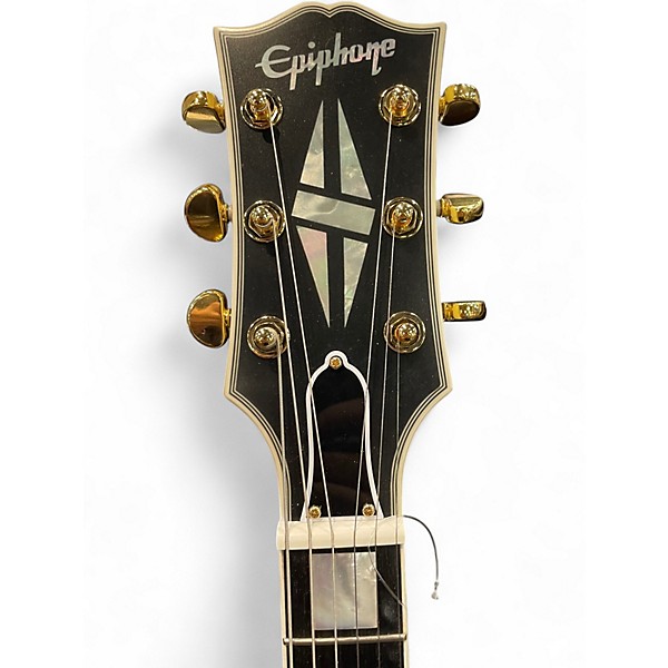 Used Epiphone Inspired by Gibson Custom ES -355 1959 White Hollow Body Electric Guitar