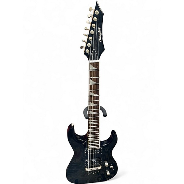 Used Douglas 7 String Black Solid Body Electric Guitar