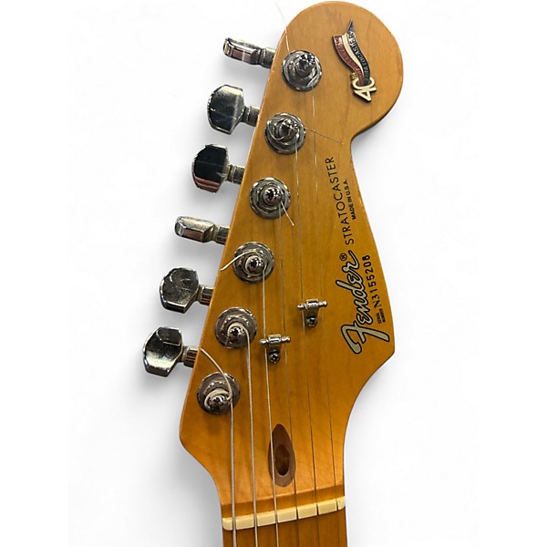 Used Fender 40th Anniversary American Stratocaster Black Solid Body Electric Guitar