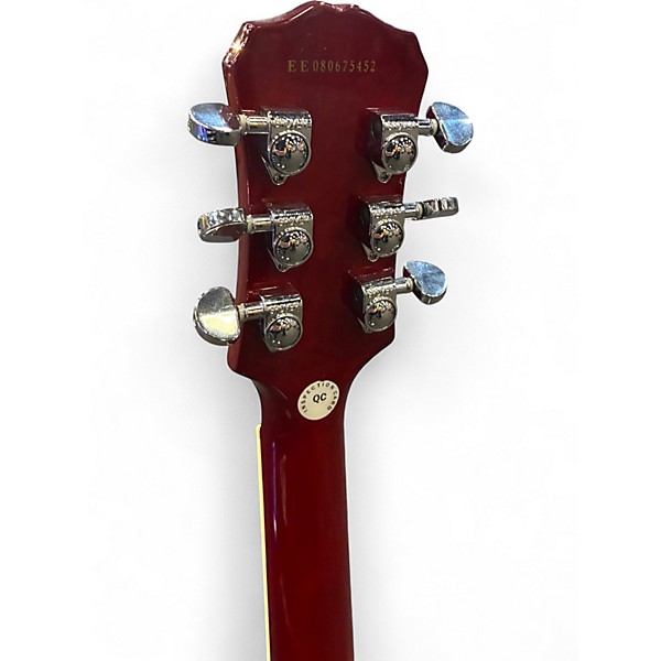 Used 2000s Epiphone Les Paul Standard Cherry Sunburst Solid Body Electric Guitar