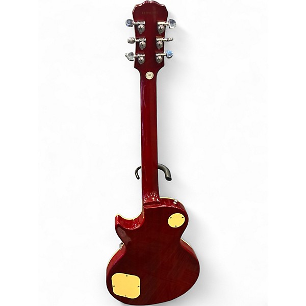 Used 2000s Epiphone Les Paul Standard Cherry Sunburst Solid Body Electric Guitar