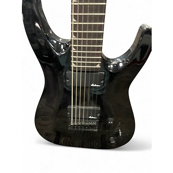 Used Jackson JS22-7 Dinky 7 String BLACK Solid Body Electric Guitar