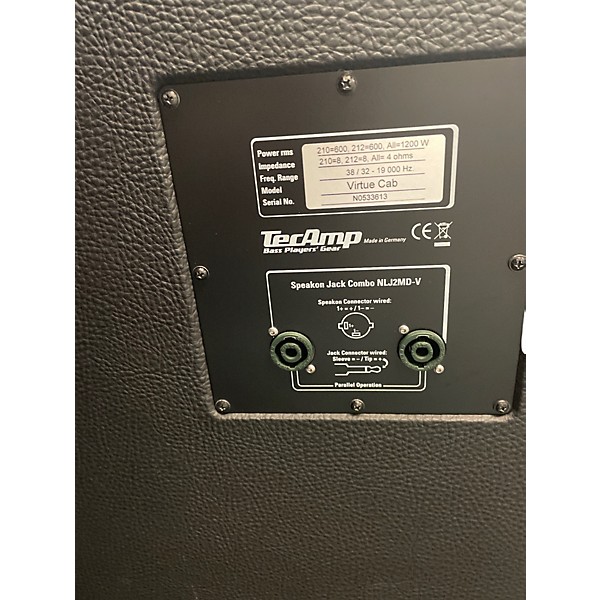 Used Tecamp VIRTUE CAB Bass Cabinet