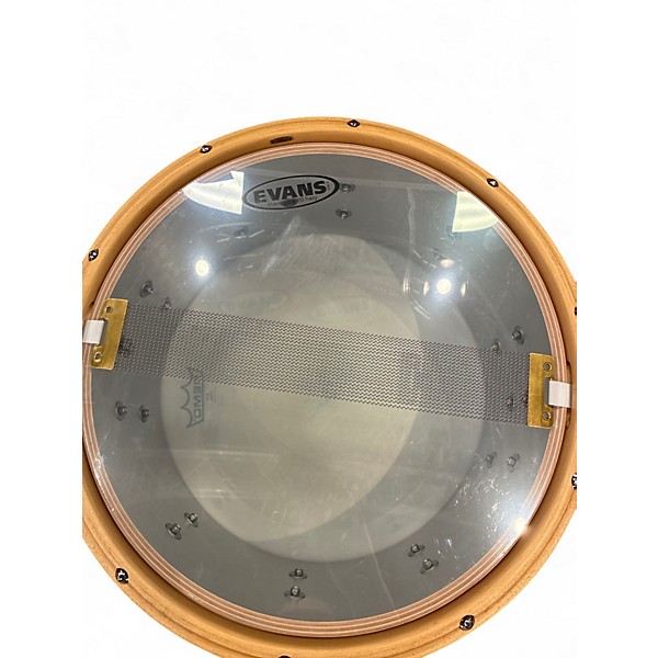 Used Gretsch Drums 7X14 Full Range Snare Natural Drum