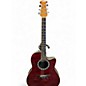 Used Ovation AE128 Trans Red Acoustic Electric Guitar thumbnail
