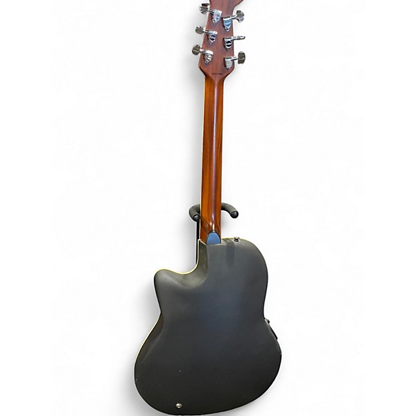 Used Ovation AE128 Trans Red Acoustic Electric Guitar