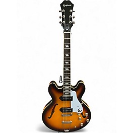 Used 2015 Epiphone Casino Vintage Sunburst Hollow Body Electric Guitar