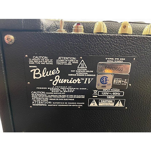 Used Fender Blues Junior 15W 1x12 Tube Guitar Combo Amp