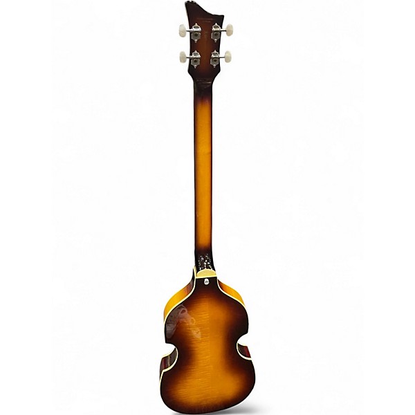 Used Hofner Ignition Series Vintage 4 String 2 Color Sunburst Electric Bass Guitar