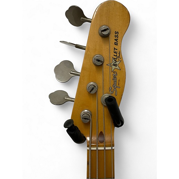 Vintage 1980s Squier BULLET BASS Black Electric Bass Guitar
