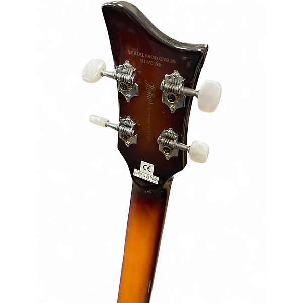 Used Hofner HIVBSB ANTIQUE BROWN SUNBURST Electric Bass Guitar