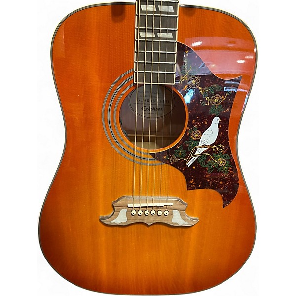 Used Epiphone Dove Pro 2 Color Sunburst Acoustic Electric Guitar