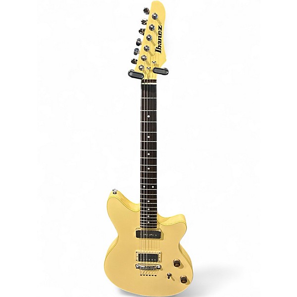 Used Ibanez CMM1 Cream Solid Body Electric Guitar