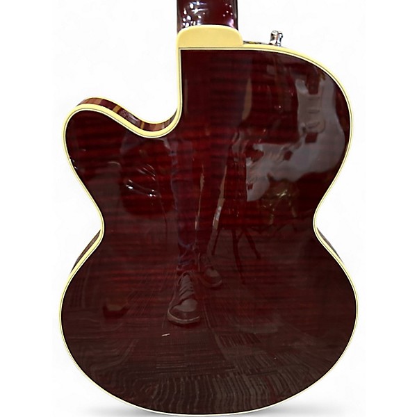 Used Gretsch Guitars G6659T Broadkaster Jr. Dark Cherry Stain Hollow Body Electric Guitar