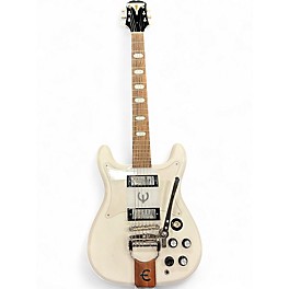 Used Epiphone Crestwood Custom Polaris White Solid Body Electric Guitar