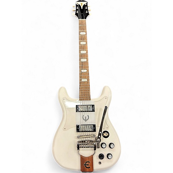 Used Epiphone Crestwood Custom Polaris White Solid Body Electric Guitar