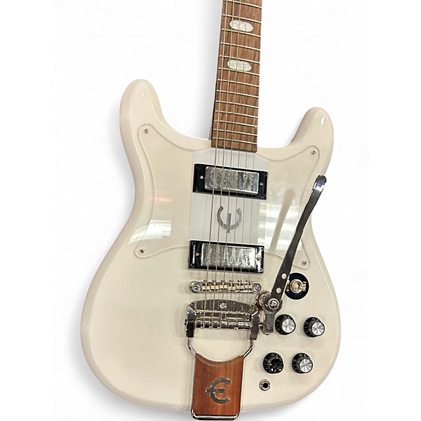 Used Epiphone Crestwood Custom Polaris White Solid Body Electric Guitar