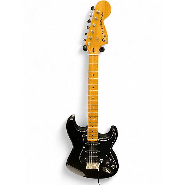 Used Squier CLASSIC VIBE 70S STRATOCASTER Black Solid Body Electric Guitar
