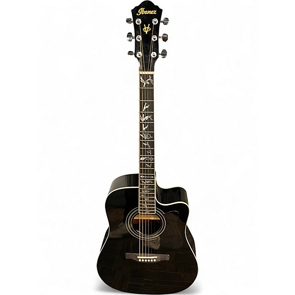 Used Ibanez V70CE Black Acoustic Electric Guitar