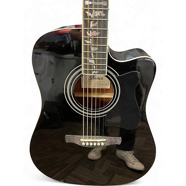 Used Ibanez V70CE Black Acoustic Electric Guitar