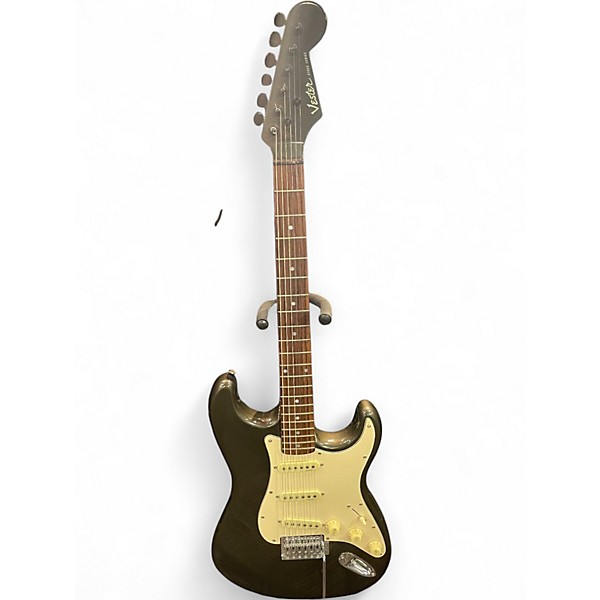 Used Vester Stage series Trans Green Solid Body Electric Guitar