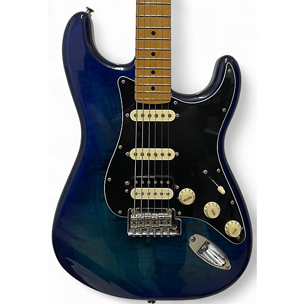 Used Fender Player Stratocaster HSS Blue Burst Solid Body Electric Guitar