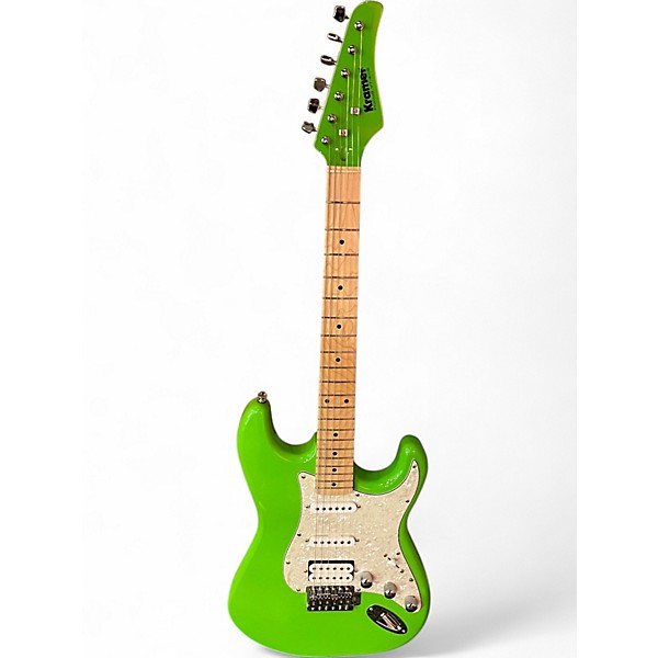 Used Kramer Focus VT-211S green Solid Body Electric Guitar
