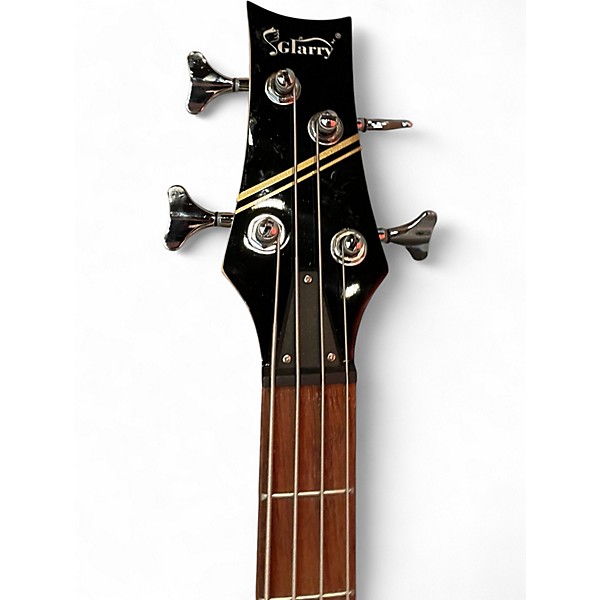 Used Glarry HH natural Electric Bass Guitar