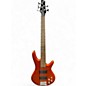 Used Ibanez GSR205 5 String Orange Metallic Electric Bass Guitar thumbnail