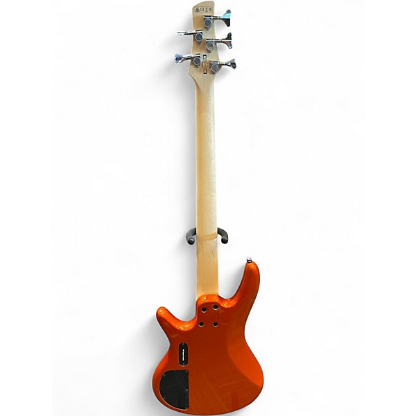Used Ibanez GSR205 5 String Orange Metallic Electric Bass Guitar