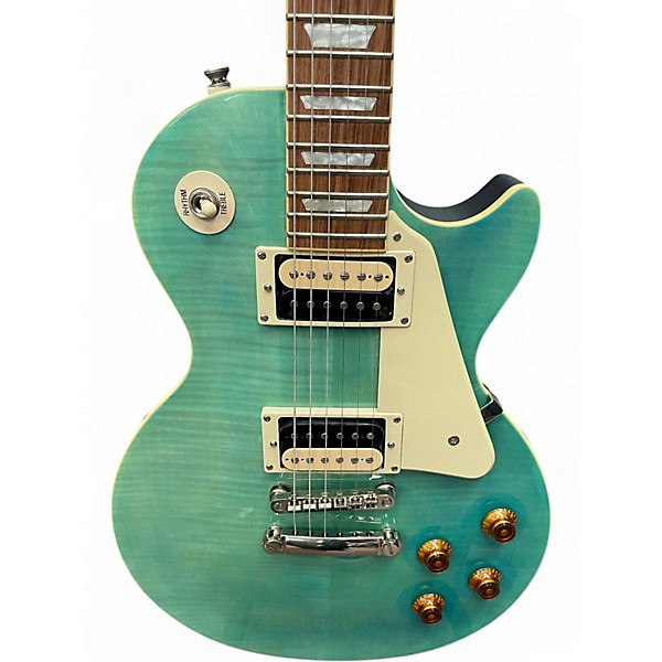 Used Epiphone Les Paul Traditional PRO III Plus Ocean Burst Solid Body Electric Guitar
