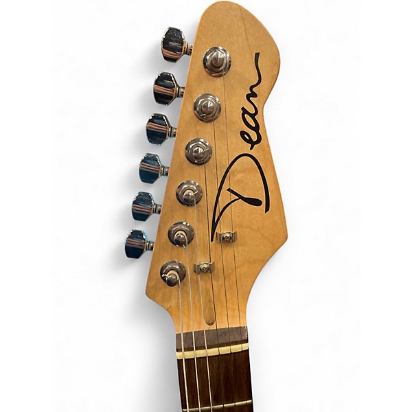 Used Dean STRATOCASTER STYLE SUNBURST Solid Body Electric Guitar