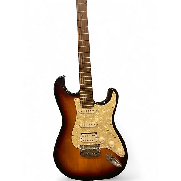 Used Dean STRATOCASTER STYLE SUNBURST Solid Body Electric Guitar
