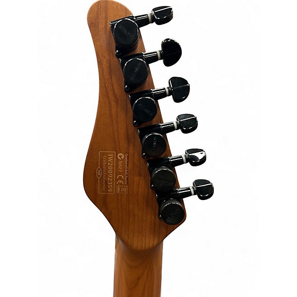 Used Schecter Guitar Research Diamond Series PT Blue Burst Solid Body Electric Guitar