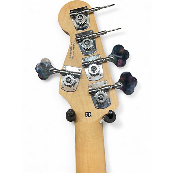 Used Squier Precision Bass Special V Metallic Black Electric Bass Guitar