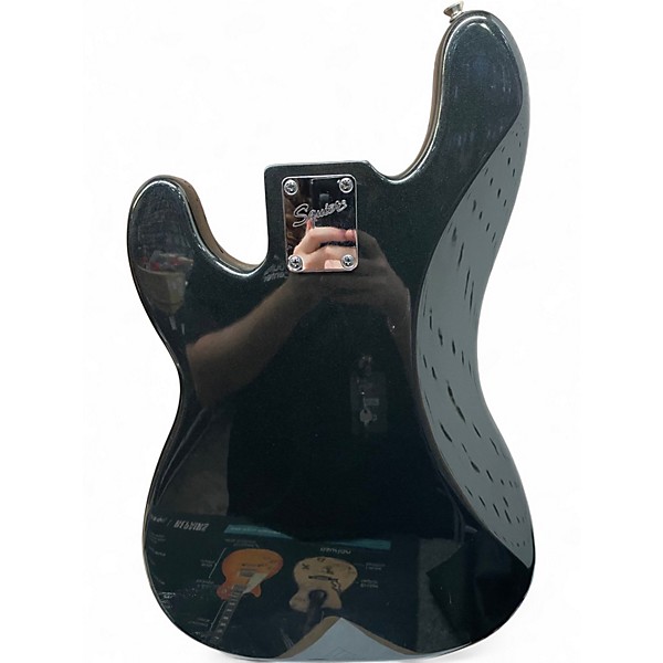 Used Squier Precision Bass Special V Metallic Black Electric Bass Guitar