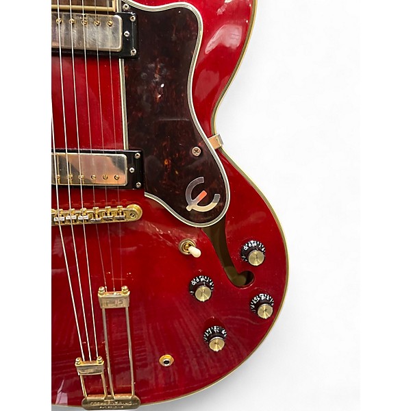 Used Epiphone 1962 REISSUE Sheraton RED Hollow Body Electric Guitar