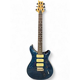 Used 2000 PRS Custom 22 Soapbar 10 Top Whale Blue Solid Body Electric Guitar