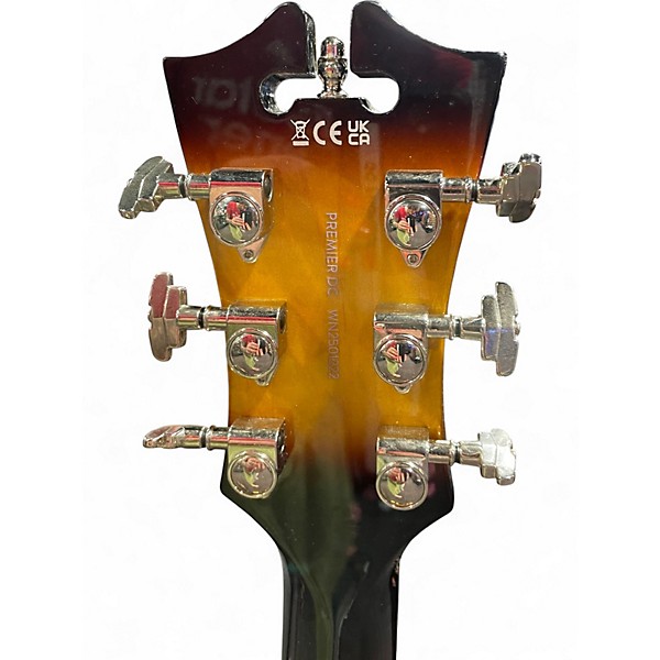 Used D'Angelico Premier Series DC Sunburst Hollow Body Electric Guitar